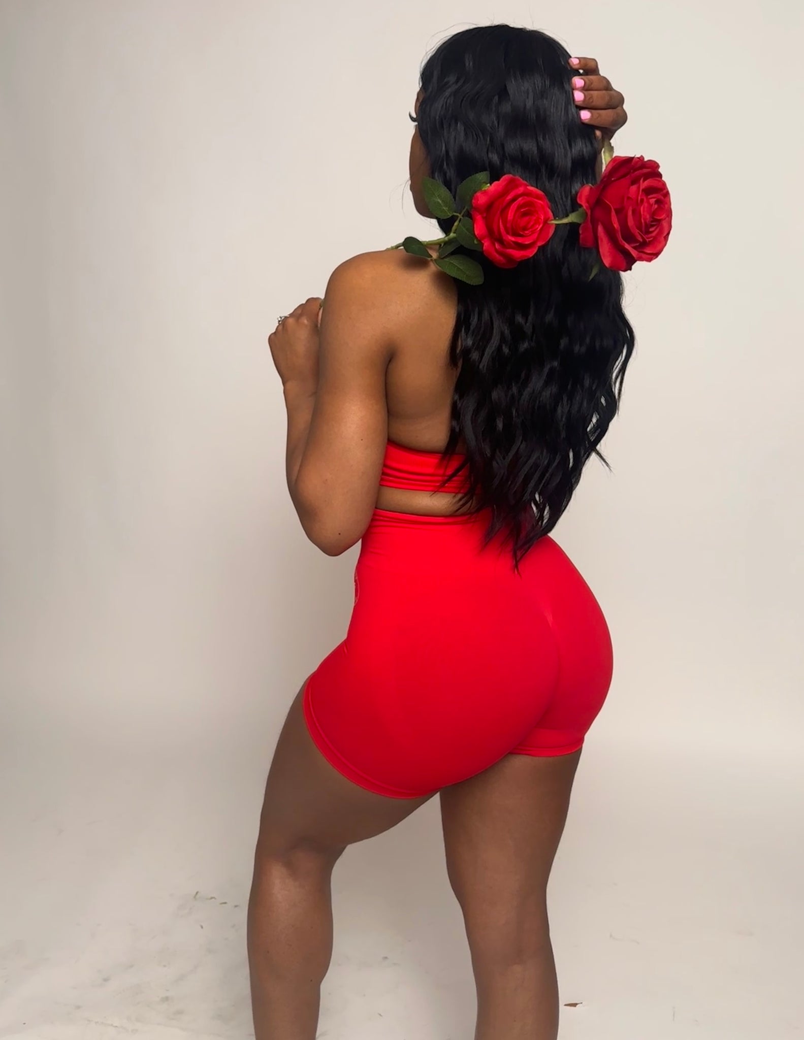 ‘Made for me’ Valentines Red set (Shorts)