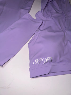 Easter Purple Keyfit Hoodie sports bra